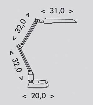 Stolná lampa L50164-BI ADEPT